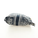 Christian Dior Travel Zip Pouch Nylon Navy Gold Auth hk3820V-5
