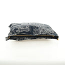 Christian Dior Travel Zip Pouch Nylon Navy Gold Auth hk3820V-6