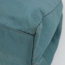 PRADA Tote Bag Nylon Light Blue Silver Auth hk3822-15