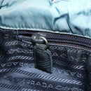 PRADA Tote Bag Nylon Light Blue Silver Auth hk3822-20