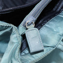 PRADA Tote Bag Nylon Light Blue Silver Auth hk3822-22