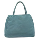 PRADA Tote Bag Nylon Light Blue Silver Auth hk3822-2
