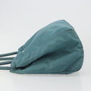 PRADA Tote Bag Nylon Light Blue Silver Auth hk3822-4