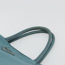 PRADA Tote Bag Nylon Light Blue Silver Auth hk3822-8