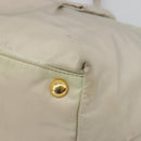 PRADA Tote Bag Nylon Gray Gold Auth hk3823-11