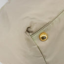 PRADA Tote Bag Nylon Gray Gold Auth hk3823-14
