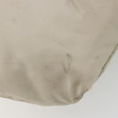 PRADA Tote Bag Nylon Gray Gold Auth hk3823-16