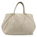 PRADA Tote Bag Nylon Gray Gold Auth hk3823-3