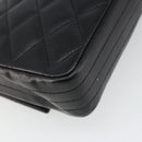 CHANEL Matelasse Bijoux Chain Shoulder Bag Leather Black Gold CC Auth hk3824-13