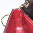 CHANEL Matelasse Bijoux Chain Shoulder Bag Leather Black Gold CC Auth hk3824-19