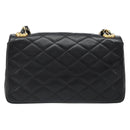 CHANEL Matelasse Bijoux Chain Shoulder Bag Leather Black Gold CC Auth hk3824-3