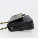 CHANEL Matelasse Bijoux Chain Shoulder Bag Leather Black Gold CC Auth hk3824-5