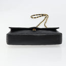 CHANEL Matelasse Bijoux Chain Shoulder Bag Leather Black Gold CC Auth hk3824-9