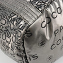 CHANEL Unlimited Tote Bag Coated Canvas Silver CC Auth hk3826-11