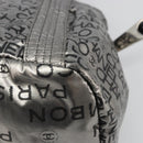 CHANEL Unlimited Tote Bag Coated Canvas Silver CC Auth hk3826-12