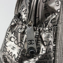 CHANEL Unlimited Tote Bag Coated Canvas Silver CC Auth hk3826-14