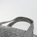 CHANEL Unlimited Tote Bag Coated Canvas Silver CC Auth hk3826-8