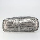 CHANEL Unlimited Tote Bag Coated Canvas Silver CC Auth hk3826-9