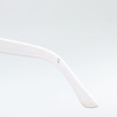 CHANEL Sunglasses Plastic Black White Silver CC Auth hk3828-10