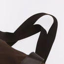 PRADA Boston Bag Nylon Khaki Silver Auth hk3830-8