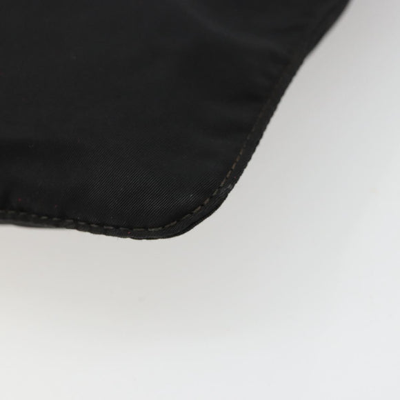 PRADA Shoulder Bag Nylon Black Silver Auth hk3831