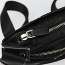 PRADA Shoulder Bag Nylon Black Silver Auth hk3831-9