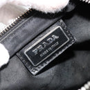 PRADA Shoulder Bag Nylon Black Silver Auth hk3831-19
