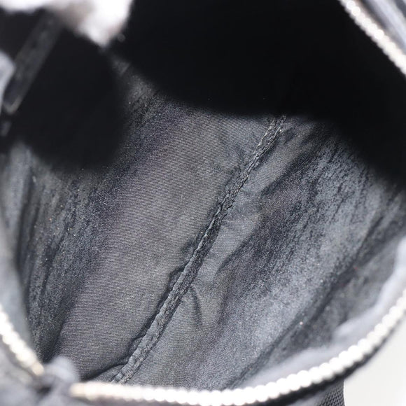 PRADA Shoulder Bag Nylon Black Silver Auth hk3831