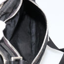 PRADA Shoulder Bag Nylon Black Silver Auth hk3831-22