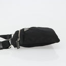 PRADA Shoulder Bag Nylon Black Silver Auth hk3831-4