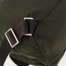 PRADA Backpack Nylon Khaki Silver Auth hk3832-18