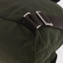 PRADA Backpack Nylon Khaki Silver Auth hk3832-19