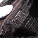 PRADA Backpack Nylon Khaki Silver Auth hk3832-23