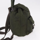 PRADA Backpack Nylon Khaki Silver Auth hk3832-4