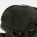 PRADA Backpack Nylon Khaki Silver Auth hk3832-6