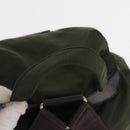 PRADA Backpack Nylon Khaki Silver Auth hk3832-7
