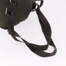 PRADA Backpack Nylon Khaki Silver Auth hk3832-8
