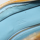 LOUIS VUITTON Monogram Vernis Houston Hand Bag Baby Blue M91005 LV Auth hk3835-20