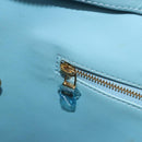 LOUIS VUITTON Monogram Vernis Houston Hand Bag Baby Blue M91005 LV Auth hk3835-23