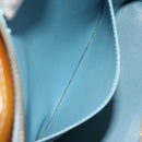 LOUIS VUITTON Monogram Vernis Houston Hand Bag Baby Blue M91005 LV Auth hk3835-25