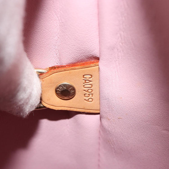LOUIS VUITTON Monogram Vernis Houston Bag Marshmallow Pink M91302 LV Auth hk3836
