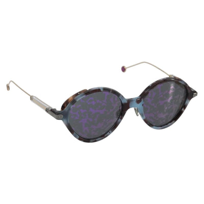 Christian Dior Sunglasses Plastic Gray Gold Silver Auth hk3838