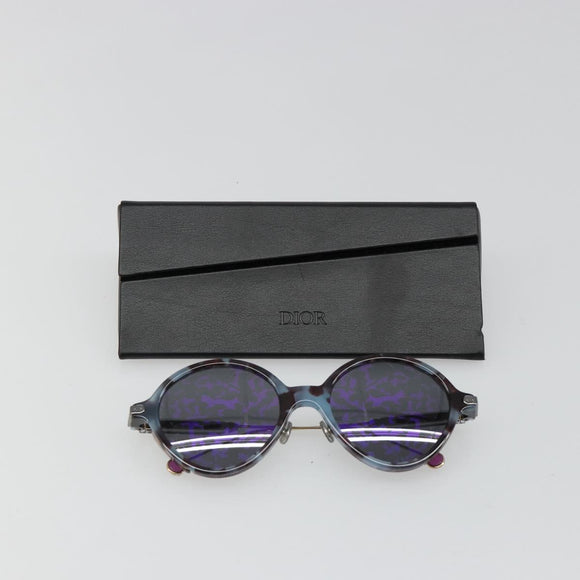 Christian Dior Sunglasses Plastic Gray Gold Silver Auth hk3838