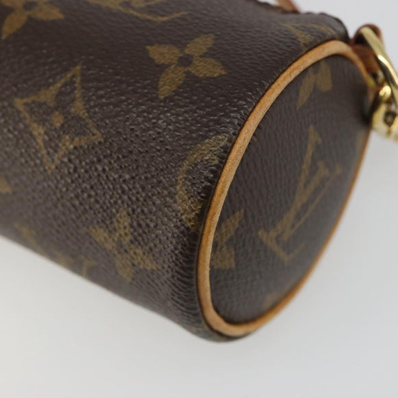 LOUIS VUITTON Monogram Papillon Pouch LV Auth hk3839