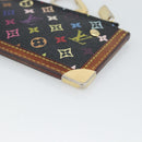 LOUIS VUITTON Monogram Multicolor Pochette Cles Purse Black M13664 Auth hk3840-15