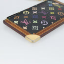 LOUIS VUITTON Monogram Multicolor Pochette Cles Purse Black M13664 Auth hk3840-16