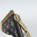 LOUIS VUITTON Monogram Multicolor Pochette Cles Purse Black M13664 Auth hk3840-9