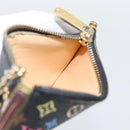LOUIS VUITTON Monogram Multicolor Pochette Cles Purse Black M13664 Auth hk3840-17