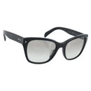 PRADA Sunglasses Plastic Black Gold Auth hk3843-1