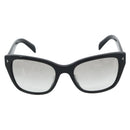 PRADA Sunglasses Plastic Black Gold Auth hk3843-2